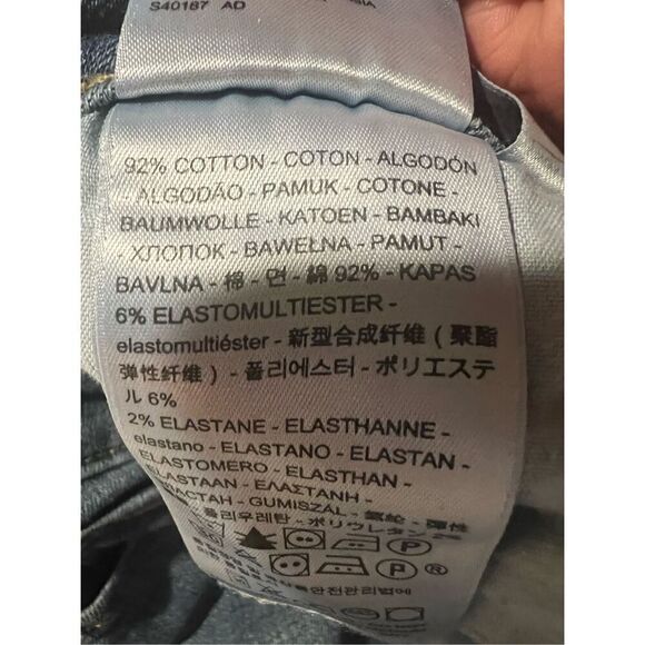 Levi 711 distressed Skinny Jeans Sz 29/29 - Picture 4 of 8